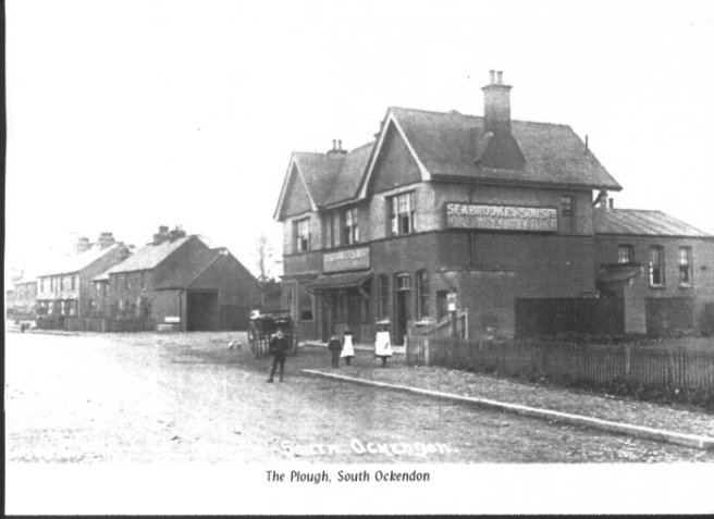 The Chiddicks home on the left of the pub